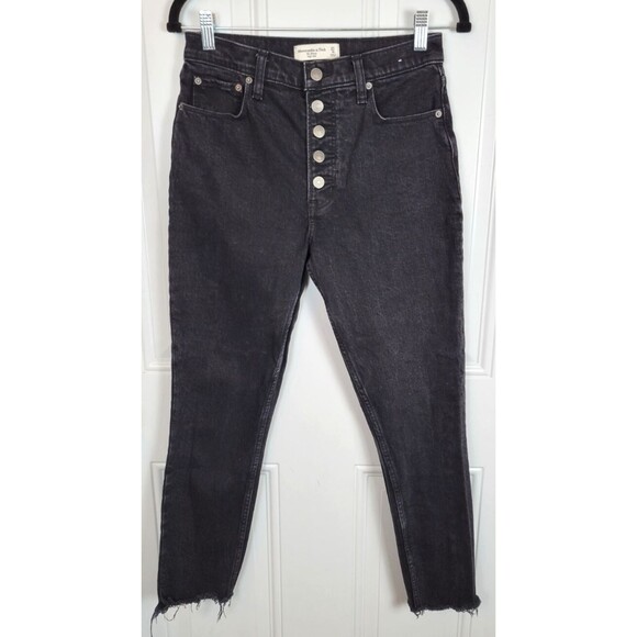 Abercrombie and Fitch The Skinny High Rise Jeans Size 27 / 4 Button Fly … - Picture 1 of 6